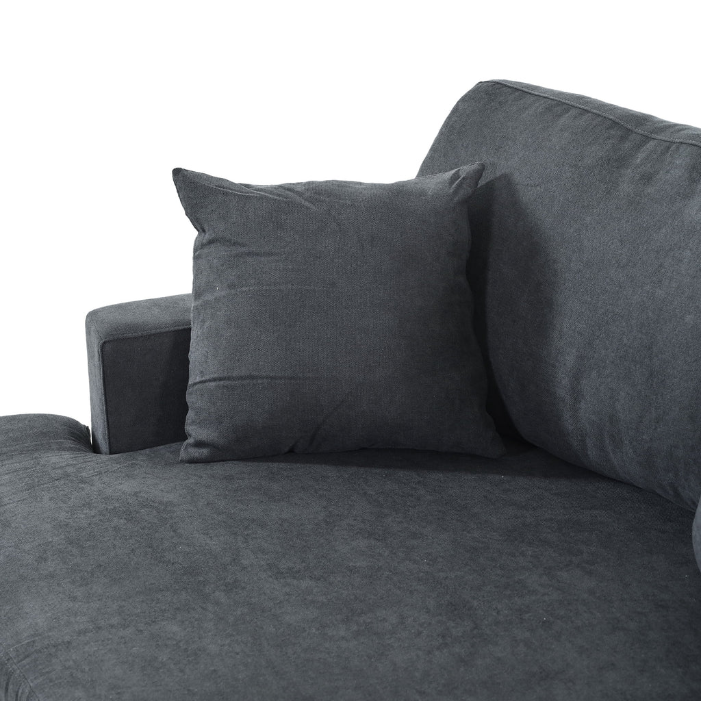 3 Seat Sofa with Removable Cushions and 2 Pillows E380