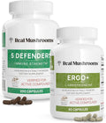Ergothioneine and 5 Defenders Bundle with Turkey Tail, Shiitake, Reishi, Chaga, Maitake, Oyster N3477