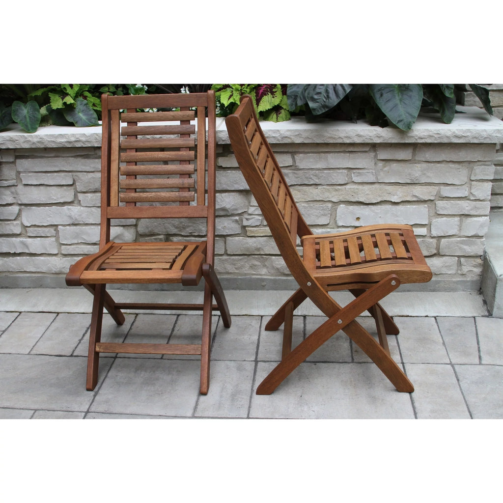 Eucalyptus Folding Side Chair 2pk J45143