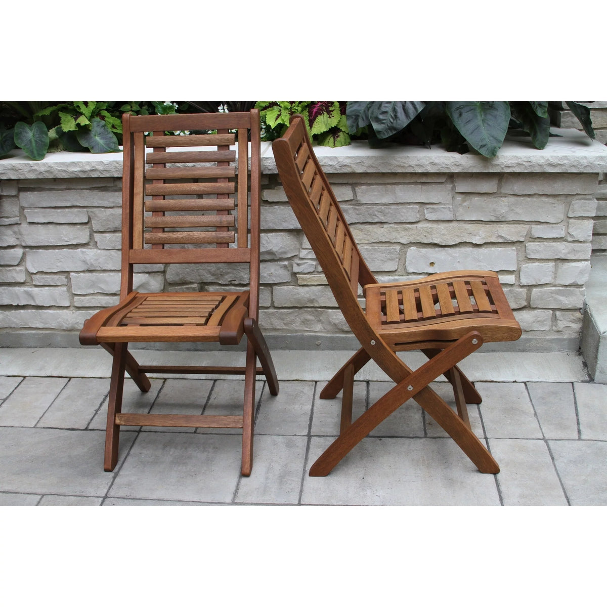 Eucalyptus Folding Side Chair 2pk J45143