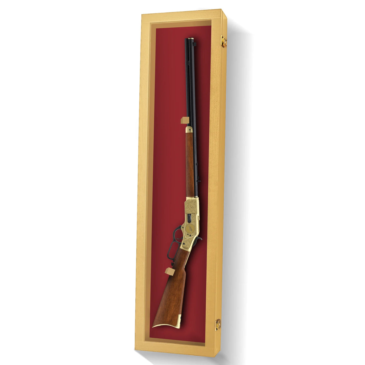 Clear Acrylic & Hardwood Gun Display Case U488