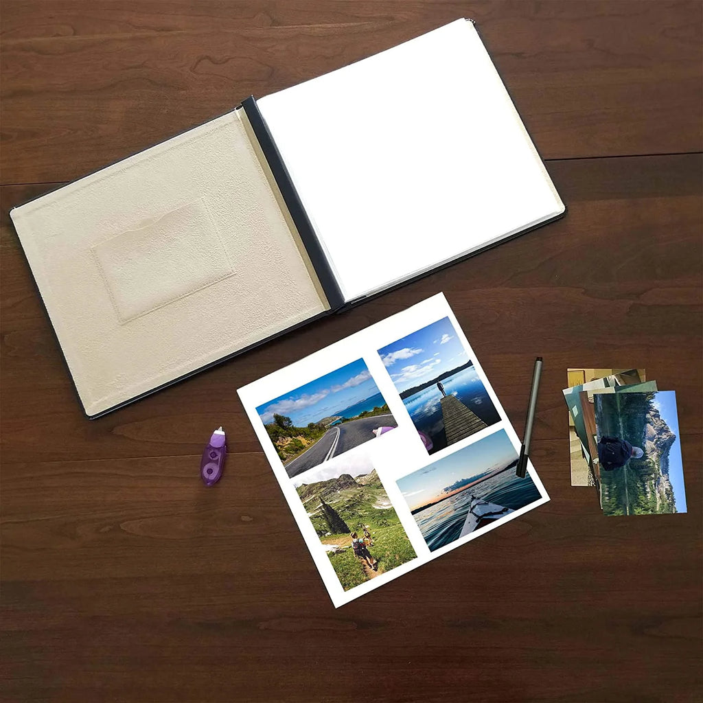 Bonded Leather Scrapbook 12x12 Navy L7281